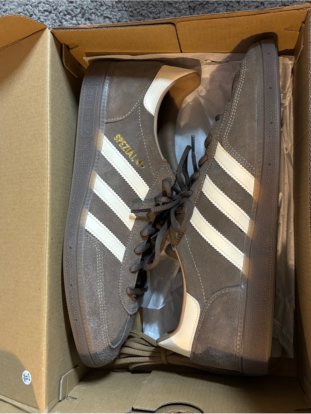 adidas Men’s Handball Spezial Sneakers in Brown/White